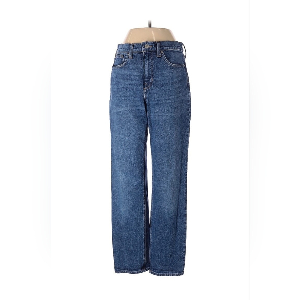 J.Crew Full Length Classic Straight Leg Blue Women's Jeans Pants Size 27